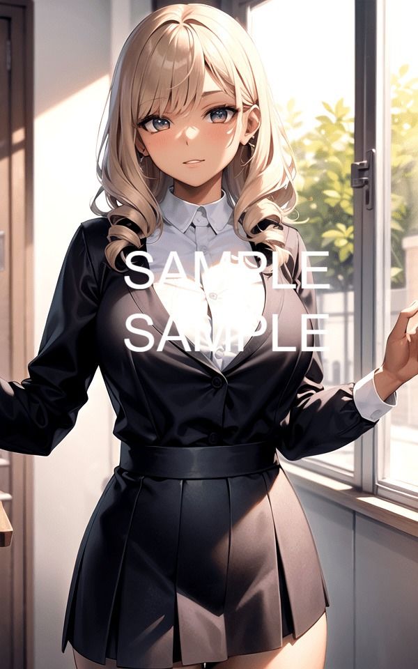 サンプル画像4:【300枚以上】小麦肌のギャル美女イラスト集(ラテ) [d_442869]