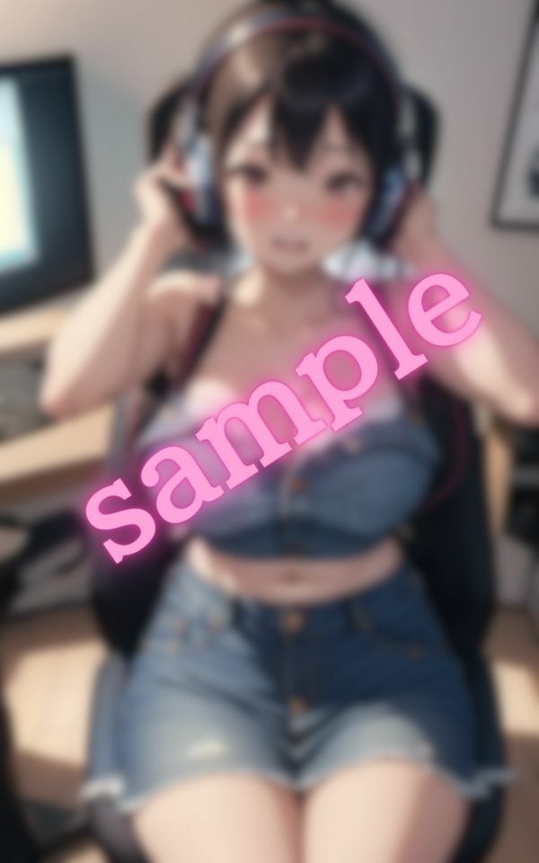 サンプル画像1:彼女がヘッドホンでこっそりムラムラしてた(AIラブ5) [d_442873]