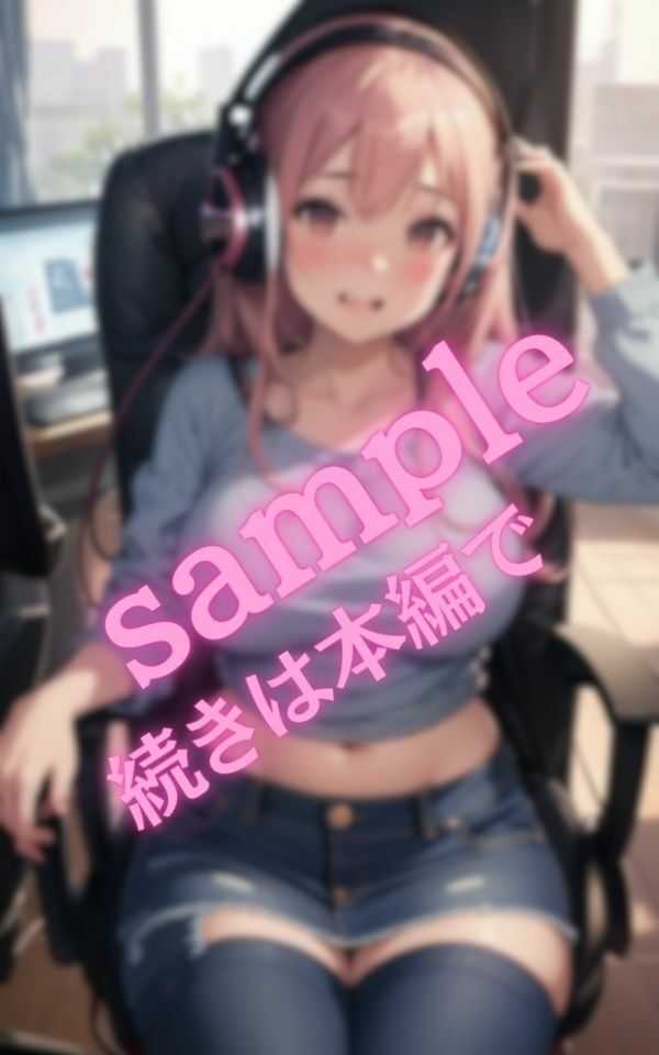 サンプル画像4:彼女がヘッドホンでこっそりムラムラしてた(AIラブ5) [d_442873]