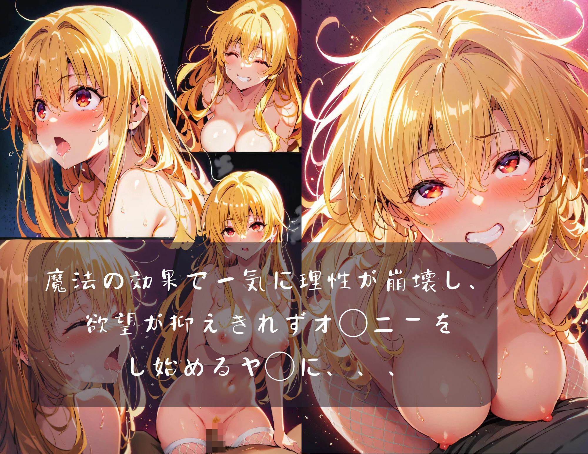 サンプル画像2:【ToL〇veる】ヤ◯ 「媚薬増幅魔法で理性が崩壊！オ◯ニーしながらチ◯ポを懇願し最後には、、、」(すとろんぐ.リコの18禁コーナー) [d_442895]