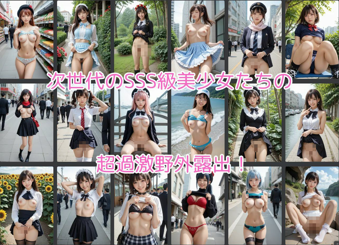 サンプル画像1:たくし上げ野外露出美少女写真集(マジカルパレット) [d_442903]