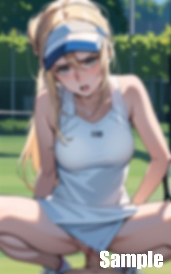 サンプル画像3:世界ランクのテニスプレイヤー(なずわな) [d_442904]