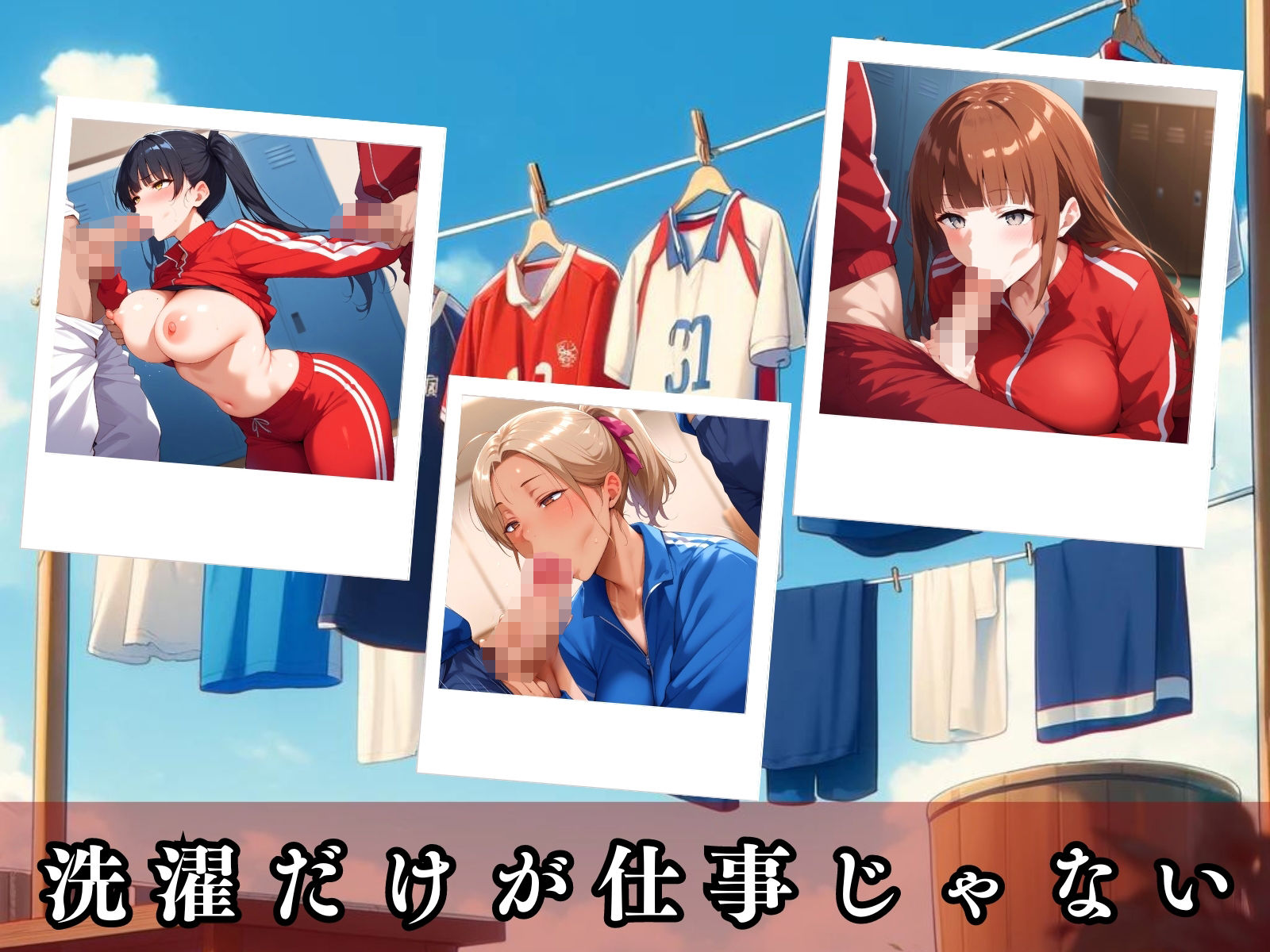 サンプル画像4:部員のいいなり性処理マネージャー！野球・サッカー・バスケ編(AI破壊神) [d_442906]