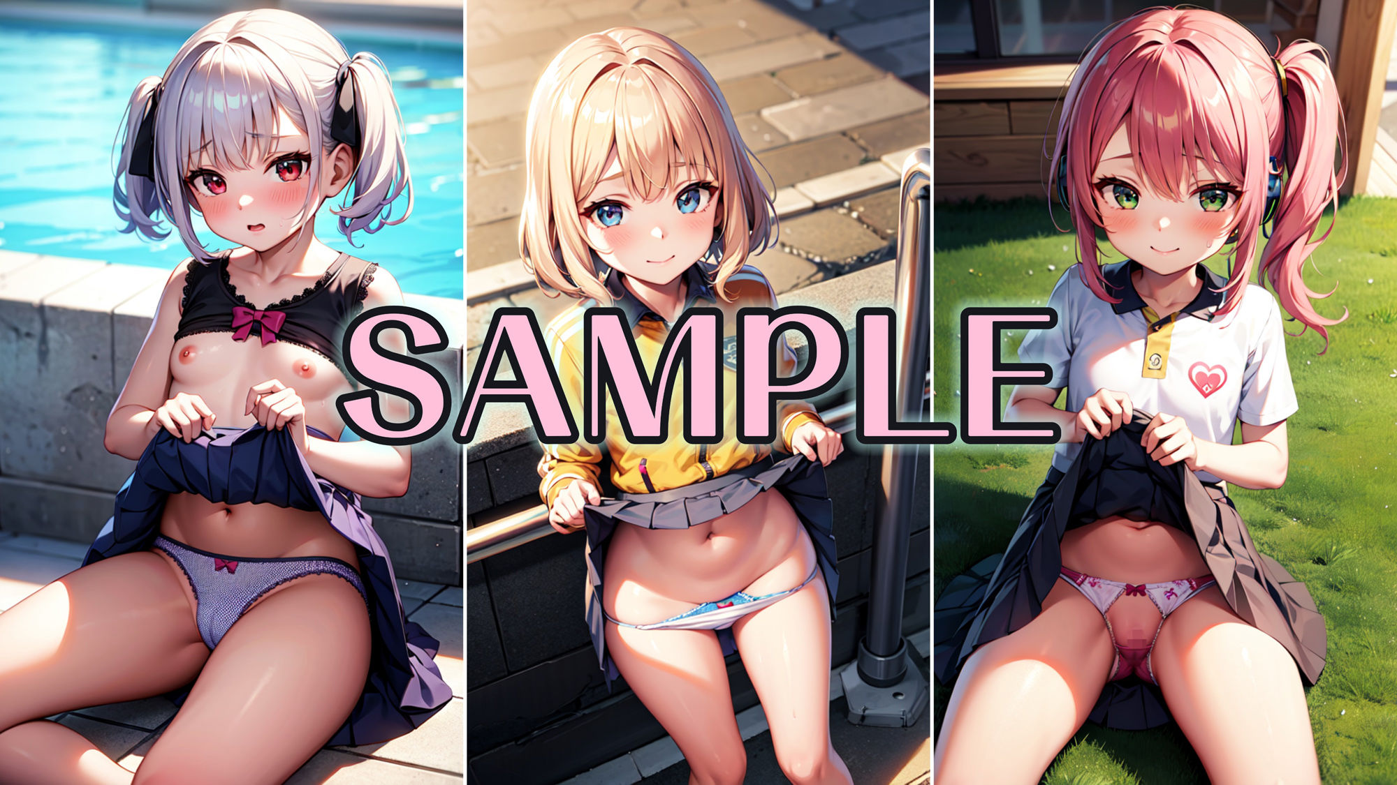 サンプル画像1:誰もが羨む…女子校に雄一匹:理事長。全校生徒強●！！パンティ検査(晴れ時々ロリポップ) [d_443041]