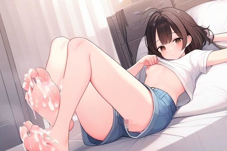 サンプル画像3:お淑やか彼女のむちむち太ももに挟まれたい。〜わたしの足がそんなに気に入ったの？〜(晴耕雨読) [d_443379]