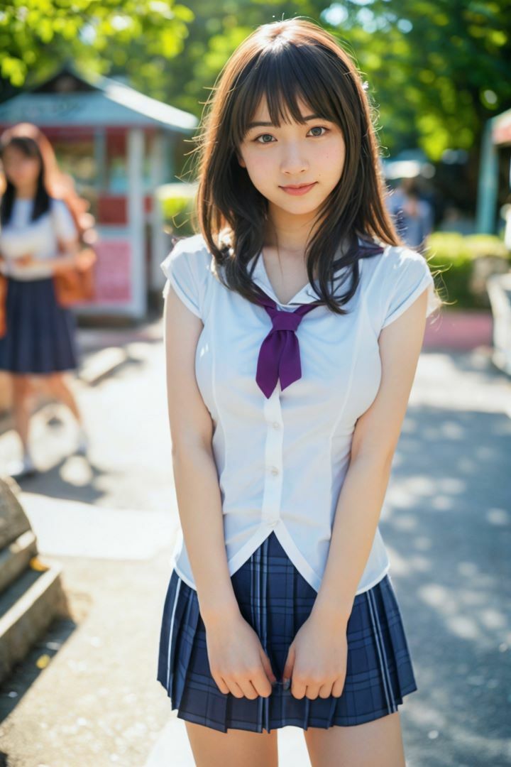 サンプル画像2:脱がす写真集 屋外露出編(AI SONA) [d_443552]