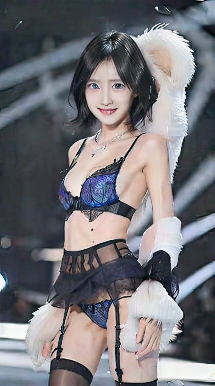 サンプル画像4:AI生成ヴィクトリアシークレット風セクシーランジェリー写真集 Vol.1(美伝プロジェクト) [d_443620]