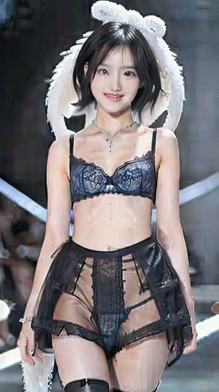 サンプル画像5:AI生成ヴィクトリアシークレット風セクシーランジェリー写真集 Vol.1(美伝プロジェクト) [d_443620]