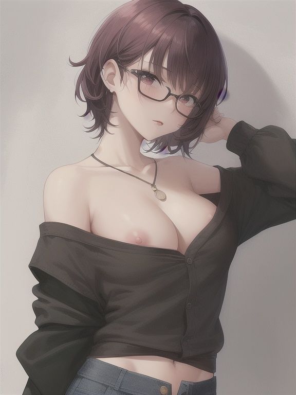 サンプル画像3:隣家のメガネっ娘お姉さんが誘ってくる(AIの本気) [d_443691]