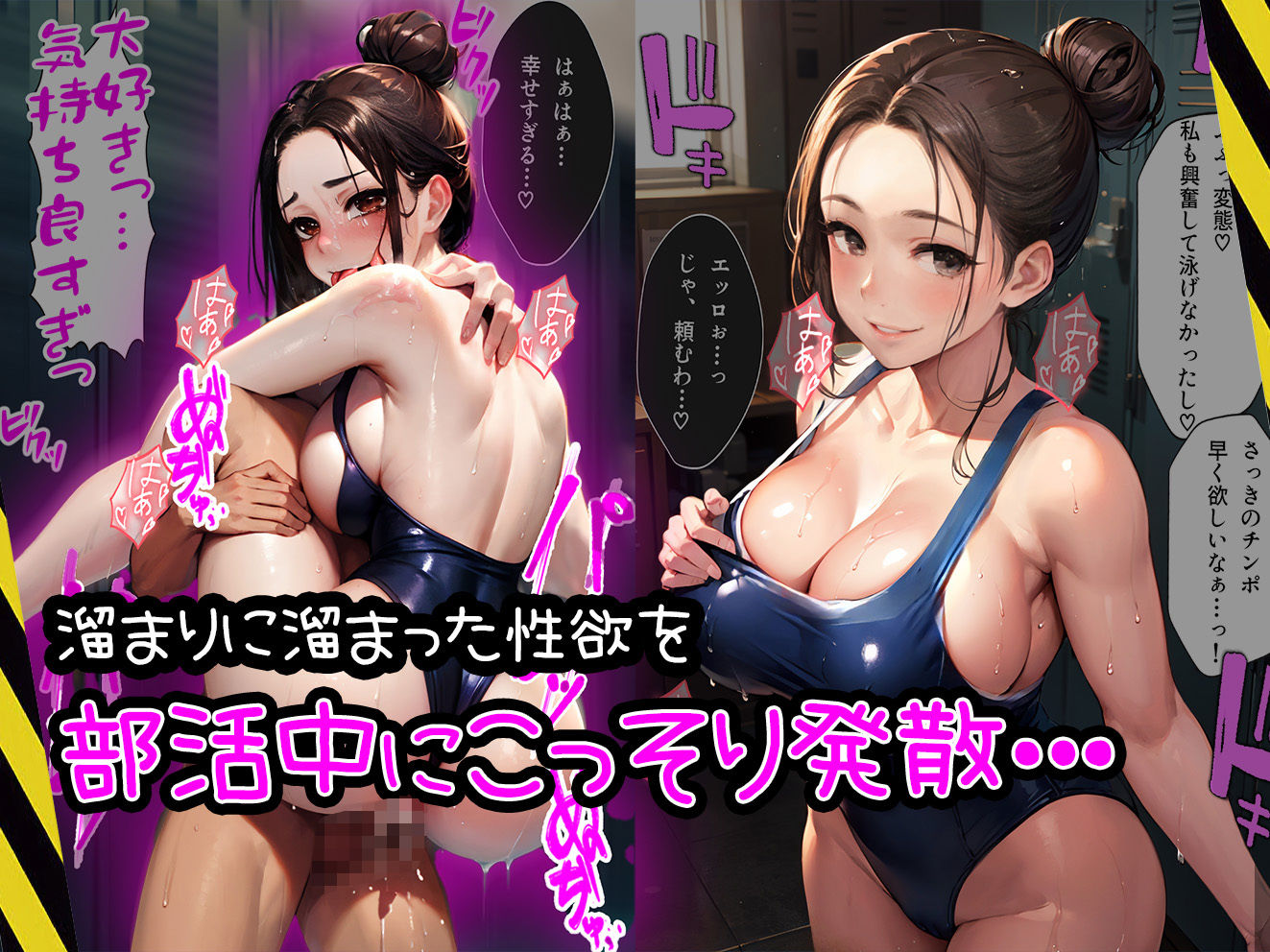 3人のワケあり女子校生達がえっちしまくる話【セリフ付き】