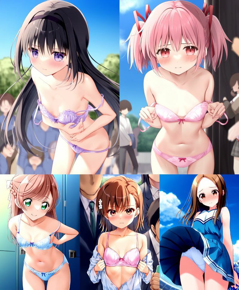 サンプル画像1:恥じらう少女達 1(羞恥なぴのぴのや) [d_443740]