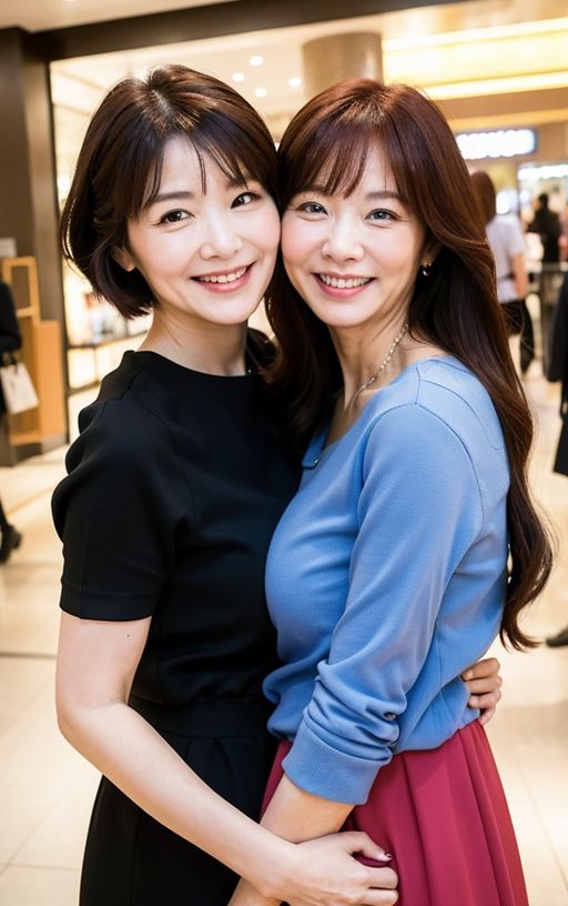 サンプル画像1:ドスケベなおばさま二人はいつもいっしょ(AI美女好きfactory) [d_443759]