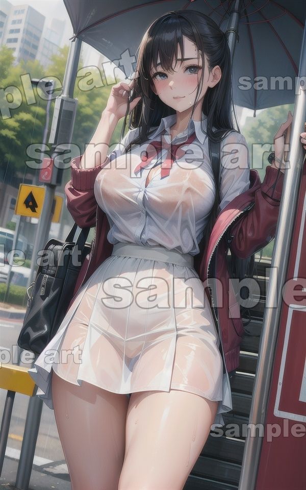 サンプル画像1:JKノーブラ乳首〜雨宿りしにきたJKのち首が透けてエロ勃起特集〜(妄想彼女専門ちゃんねる) [d_443768]