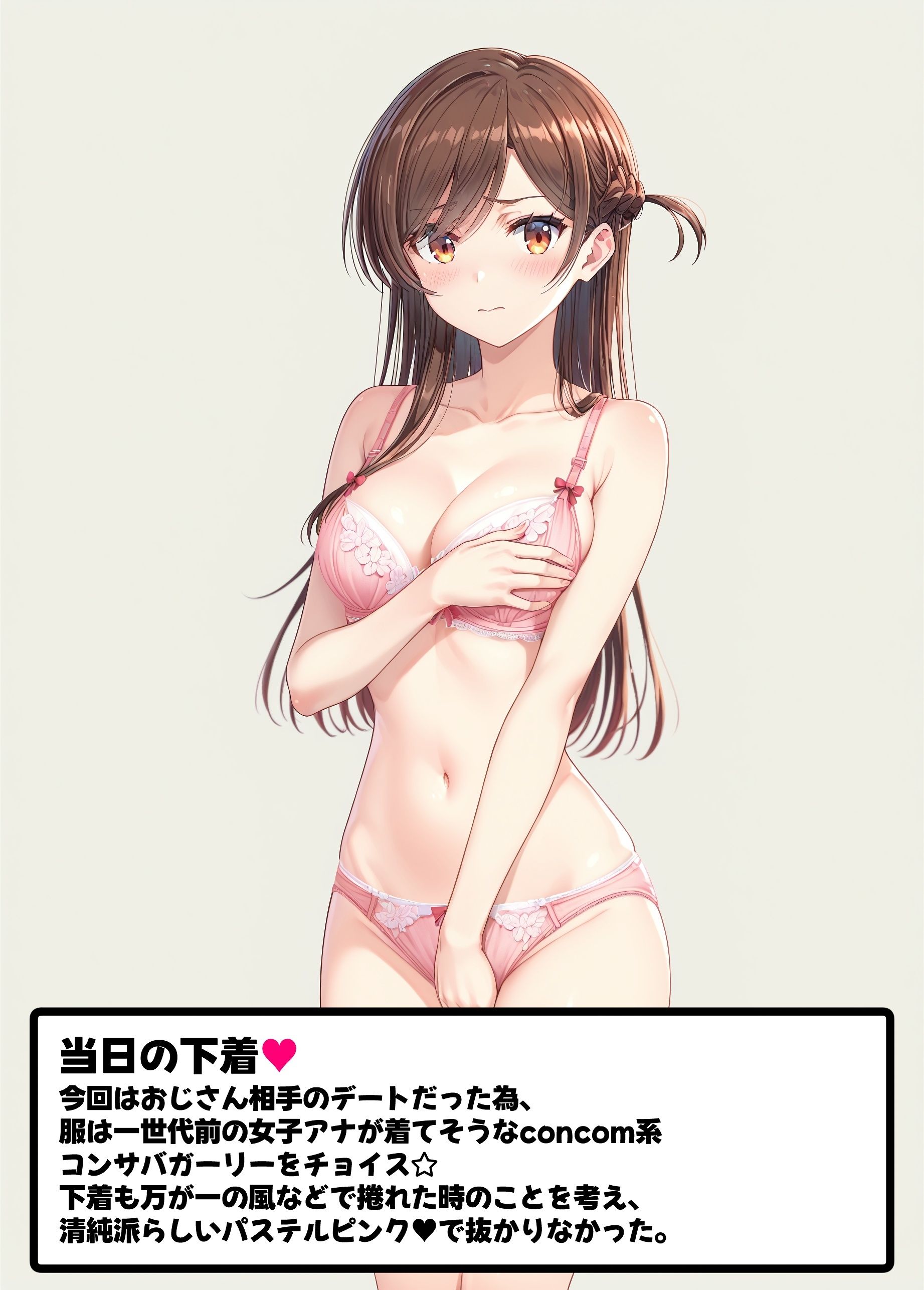 サンプル画像2:集団痴● 仕事で騙されて、躰を欲望のままに弄ばれた女子大生M(絵心あいのAI生成アトリエ) [d_443798]