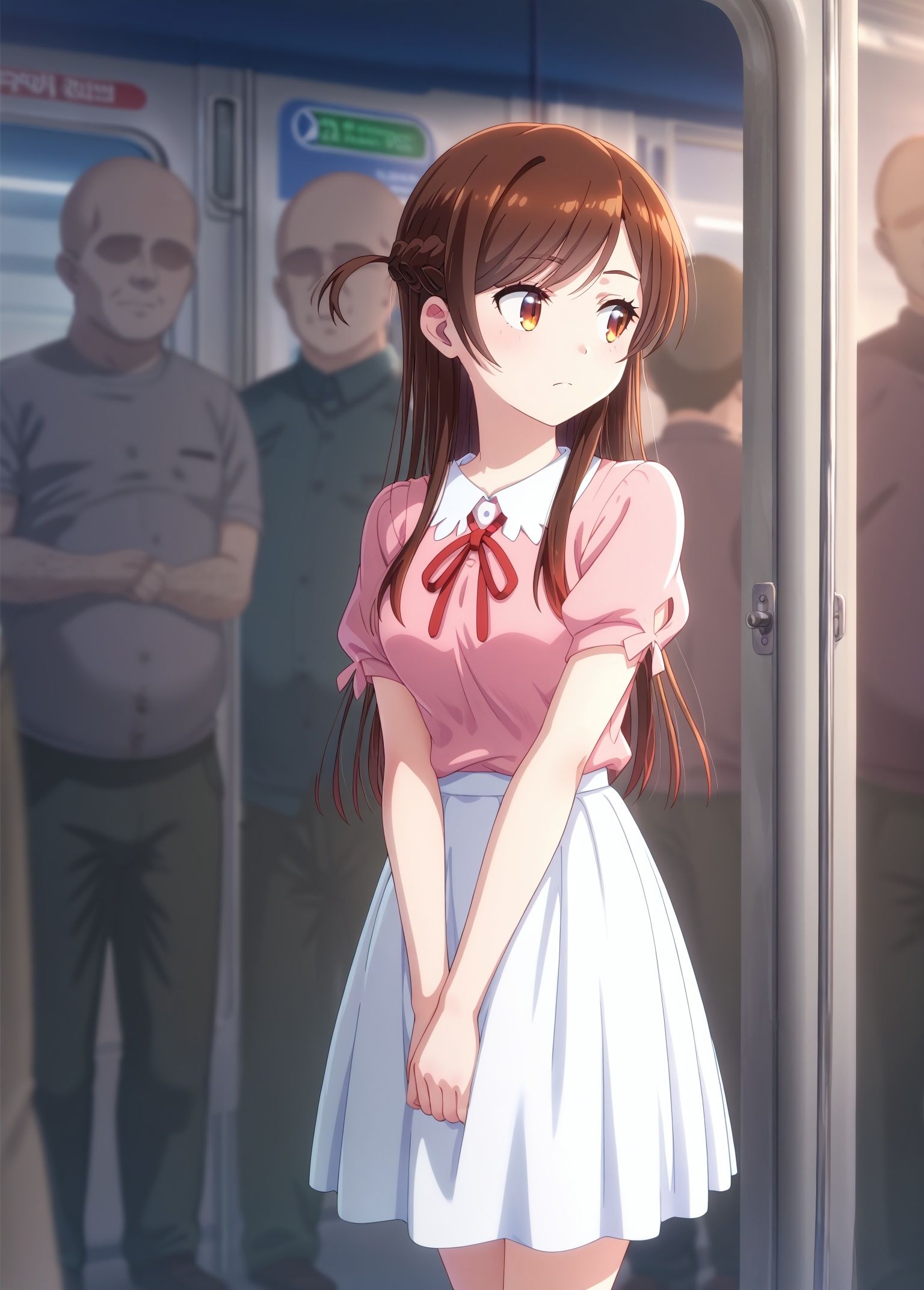 サンプル画像3:集団痴● 仕事で騙されて、躰を欲望のままに弄ばれた女子大生M(絵心あいのAI生成アトリエ) [d_443798]