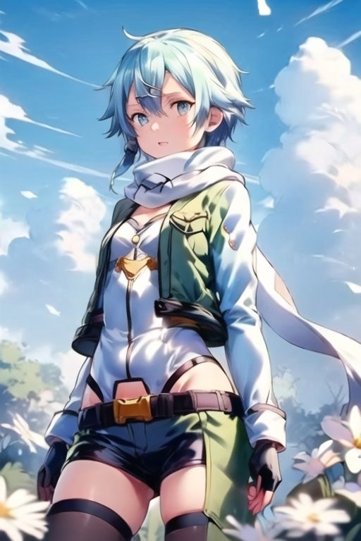 サンプル画像5:ソード●ート・●ンラインII ファ●トム・バレット編 シノ●（朝田 詩●）(mirAI工房) [d_443903]