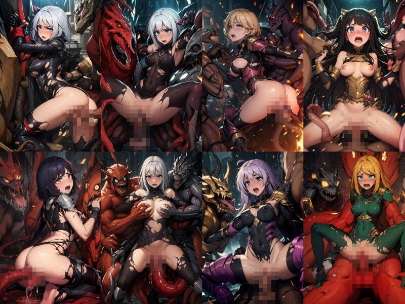 サンプル画像4:【敗北】完全版 戦いに敗れし美しき女戦士たちの知られざるその後…(AIdolMaker) [d_444054]