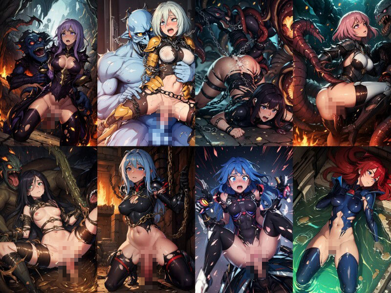 サンプル画像5:【敗北】完全版 戦いに敗れし美しき女戦士たちの知られざるその後…(AIdolMaker) [d_444054]