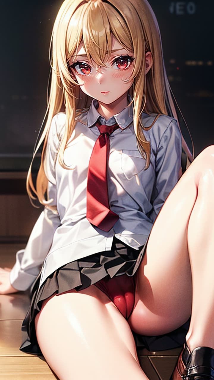 憧れの先輩金髪ギャルを撮影する話 セリフ付きCG集56P ＋ おまけCG集150P