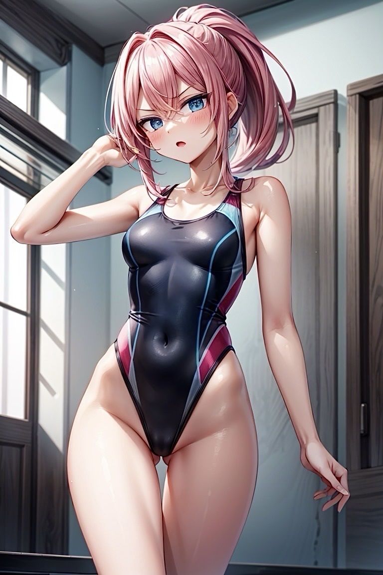 サンプル画像4:【R-15】競泳水着少女にニラマレるCG集(ふぉふぉ狐) [d_444122]