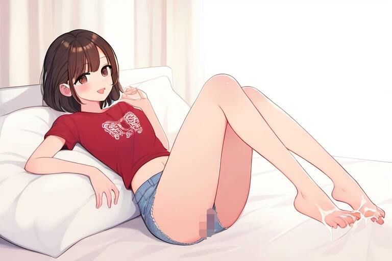 サンプル画像1:妹の足にいやでも視線が吸い寄せられる〜ぶっかけちゃってもいいよ。お兄なら許したげる〜(晴耕雨読) [d_444146]