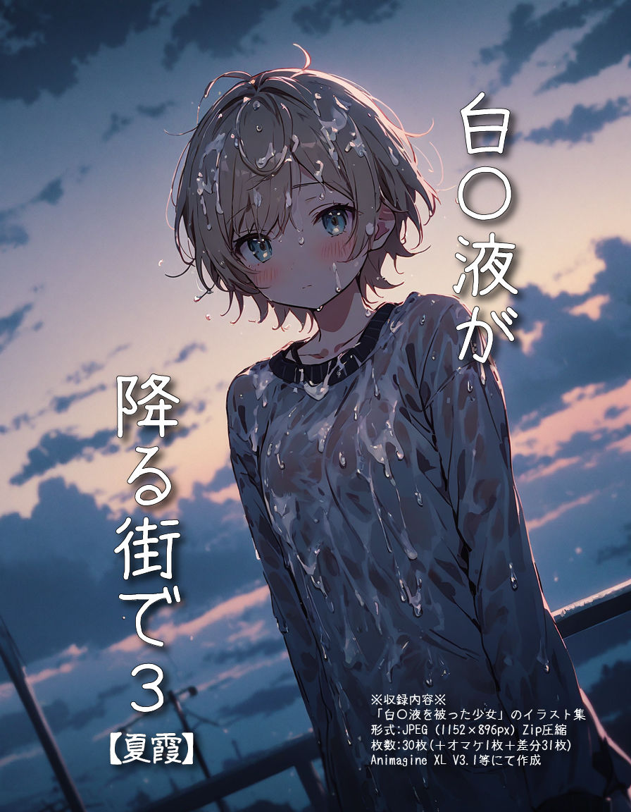 白〇液が降る街で3 【夏霞-ナツガスミ-】のサンプル画像 6