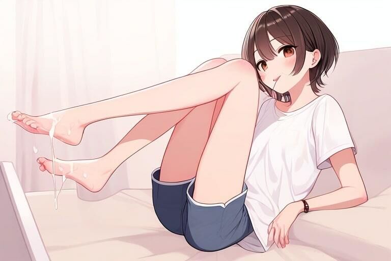 サンプル画像4:素足の綺麗な女の子の足をオカズにシコる〜変態。ヘンタイ。へんたーい〜(晴耕雨読) [d_444196]