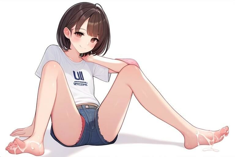 素足の綺麗な女の子の足をオカズにシコる〜変態。ヘンタイ。へんたーい〜