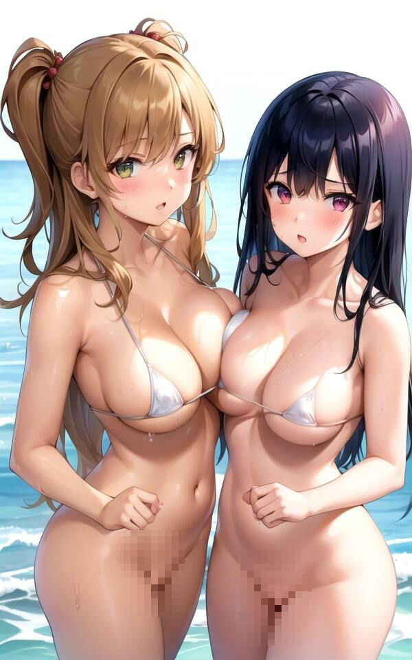 サンプル画像1:ビーチで見つけた脱いでくれるえっちな女の子3(AI未来) [d_444357]