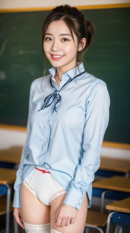 サンプル画像3:AI生成 大人のセーラー服コスプレ 大胆すぎるJKスタイル Vol.1(美伝プロジェクト) [d_444434]