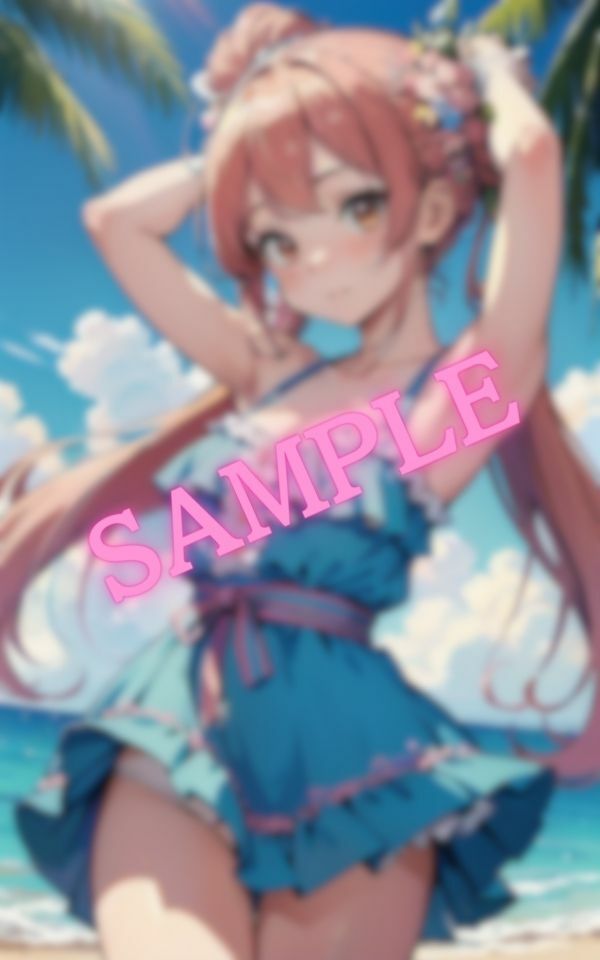 サンプル画像5:スカートの中がチラリ…？大好きな彼女とのビーチデート(エロエロ天国) [d_444435]