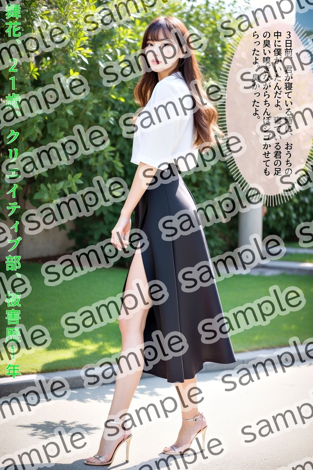 サンプル画像1:ストーカー盗撮〜美脚OL生脚編〜(あらぶるま18＋) [d_444474]