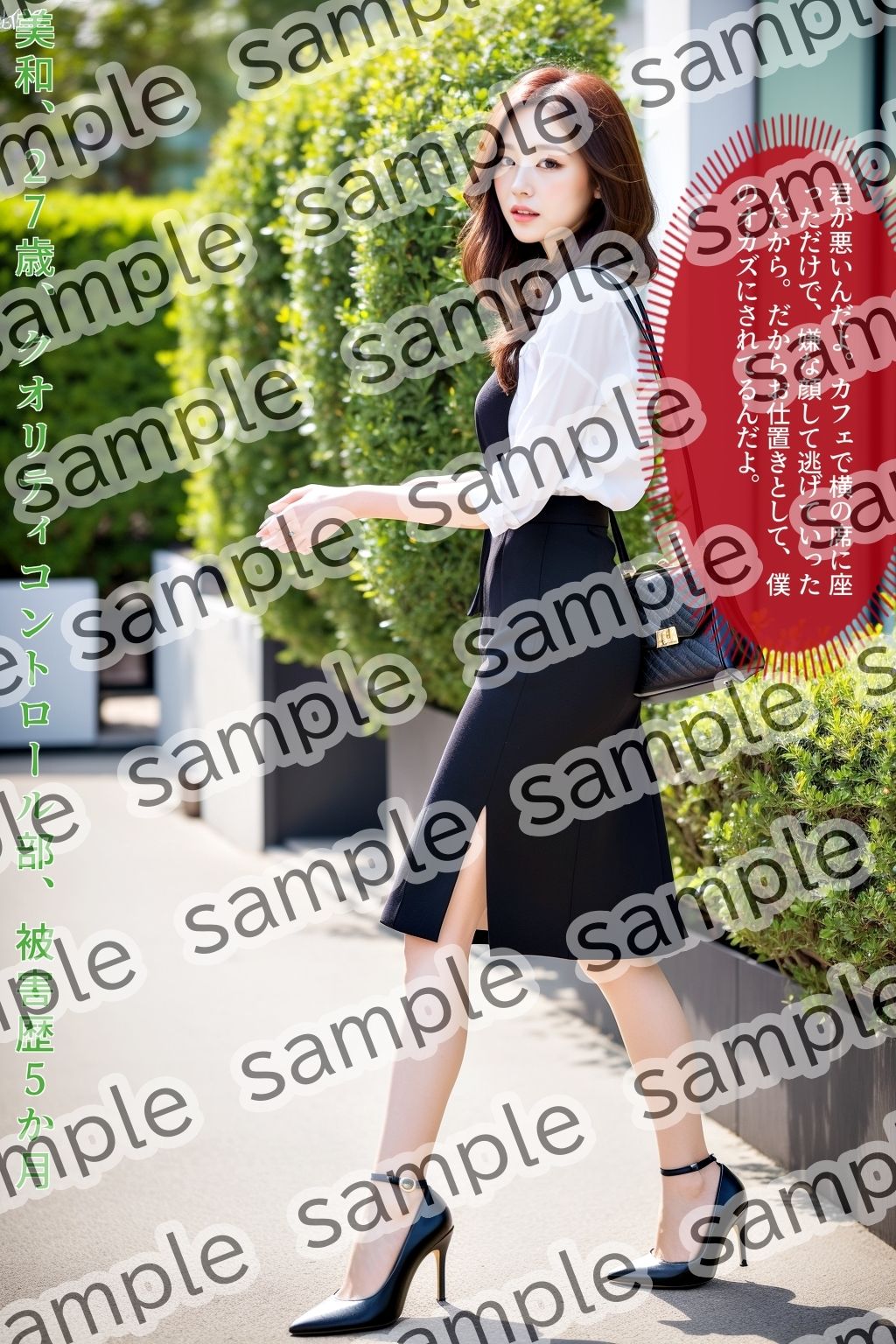 サンプル画像6:ストーカー盗撮〜美脚OL生脚編〜(あらぶるま18＋) [d_444474]