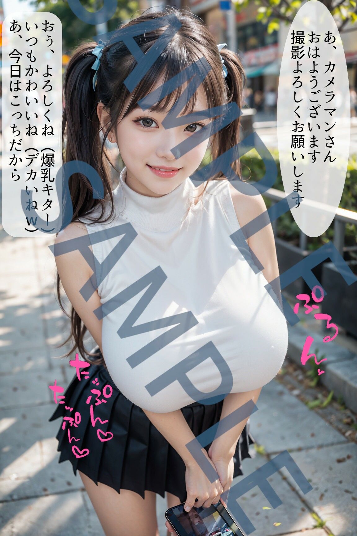 サンプル画像1:ハイレグブルマの撮影で尻穴をさらす爆乳美少女のブルマずらして無許可バック生ハメ、爆乳パイズリ大量顔射ぶっかけ(KAWAII HENTAI Lab) [d_444515]