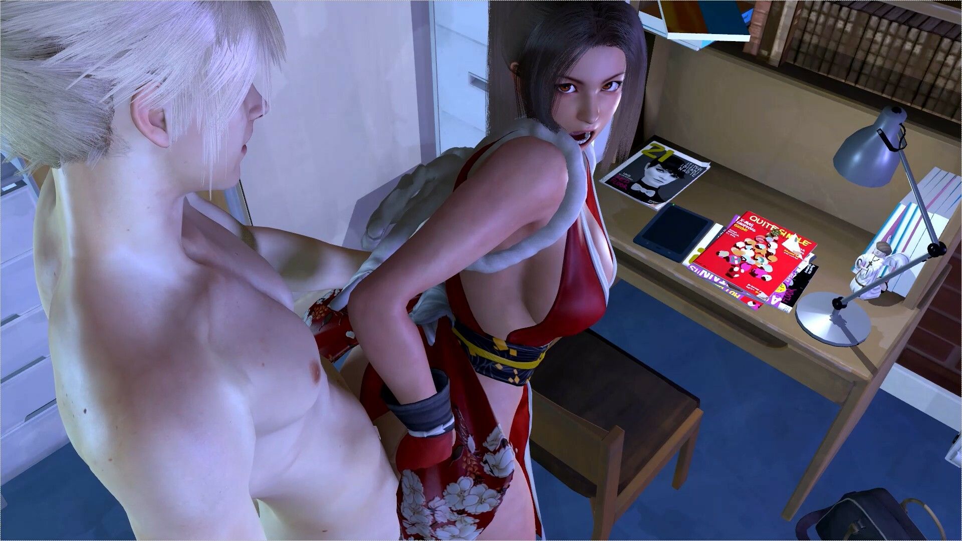 サンプル画像1:【ROMV179】【15分以上】不知火舞とクラウドの子供部屋セックス完結「子供が来ちゃうわよ！」(ローズ志向) [d_444548]