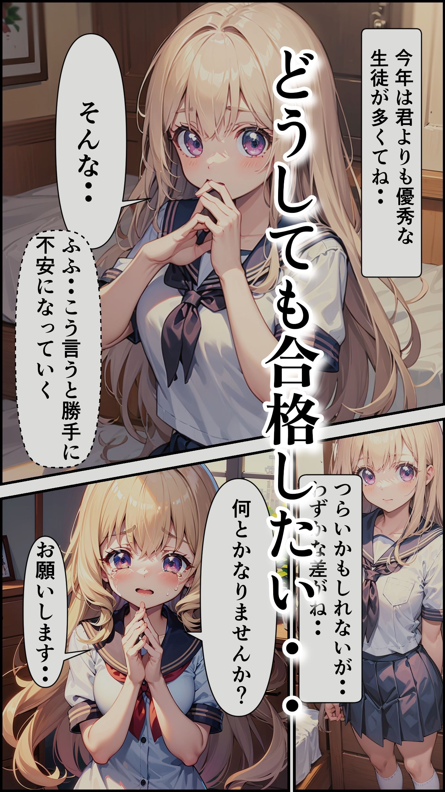 サンプル画像2:不合格美少女 おとなの救済措置！？(Pretty Sushi Girls) [d_444665]