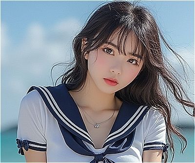 サンプル画像1:国際学部 大学1年 夏(美女専門) [d_444703]