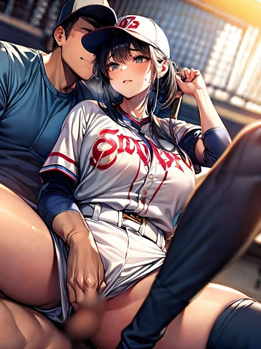 サンプル画像2:野球部の裏側: 美女と監督や選手とのエロティックな時間(夢幻出版【イラスト】2) [d_444738]