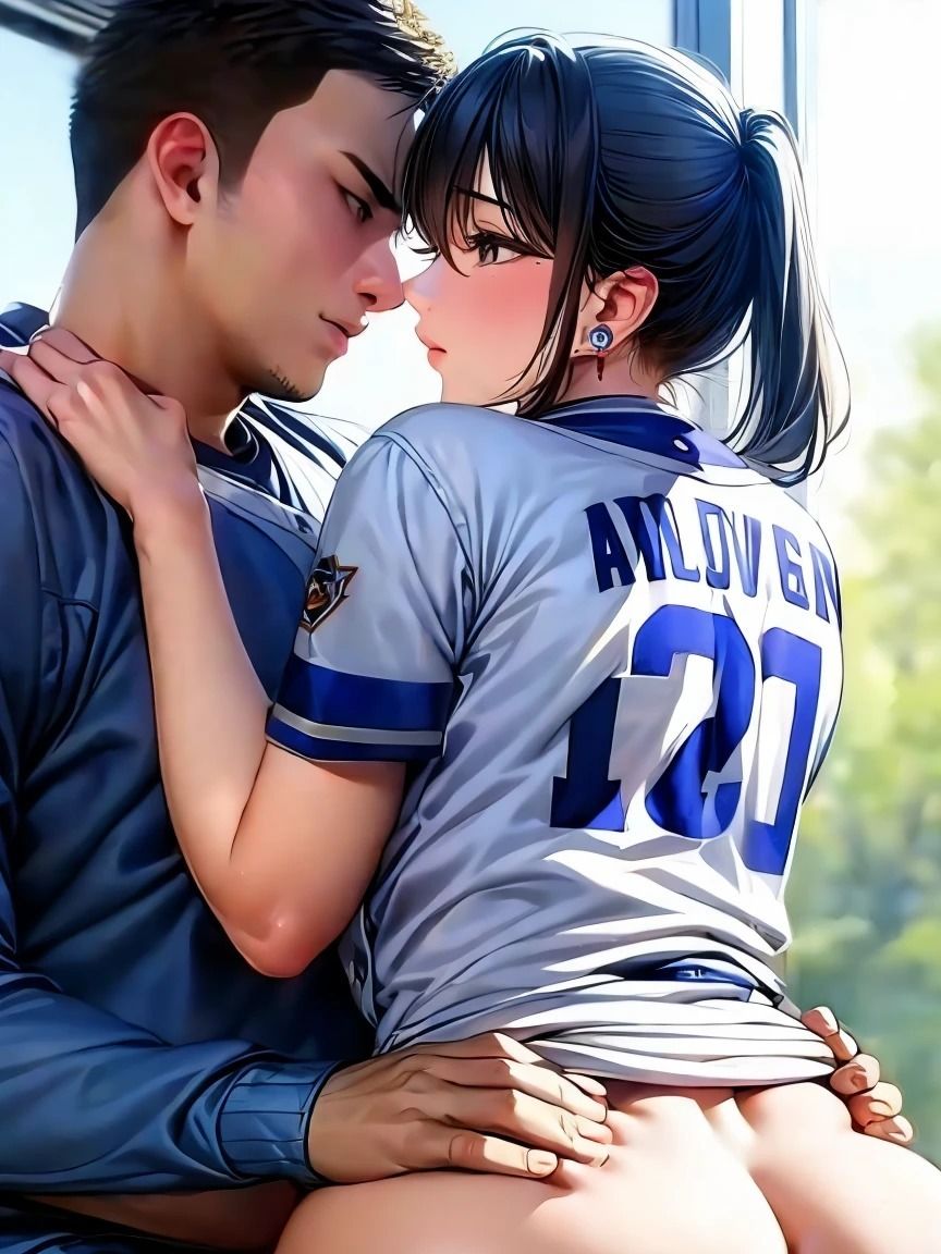 サンプル画像5:野球部の裏側: 美女と監督や選手とのエロティックな時間(夢幻出版【イラスト】2) [d_444738]