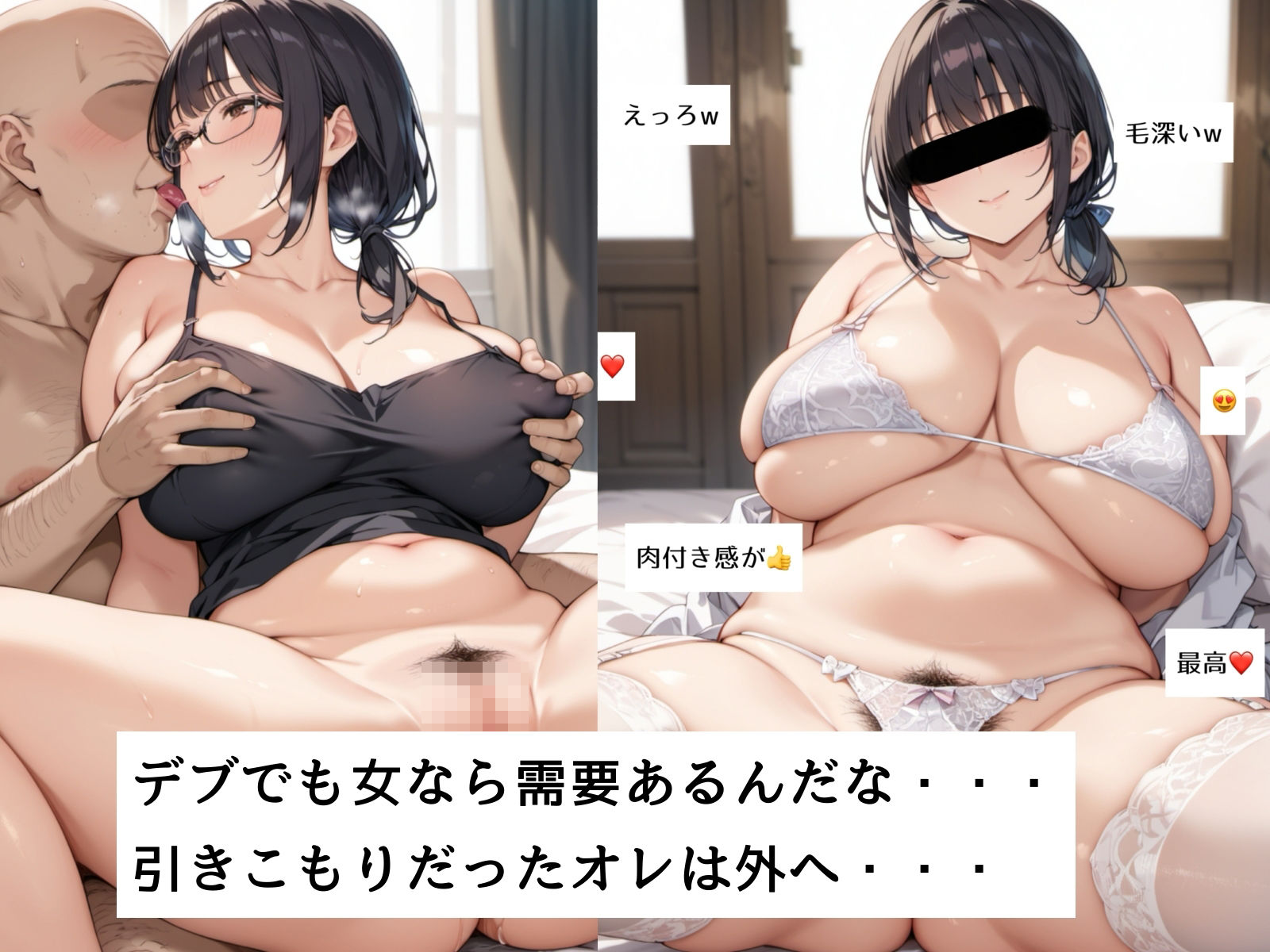 サンプル画像5:ひきこもりのピザデブのオレが女になったら(チョコラッテ) [d_444745]