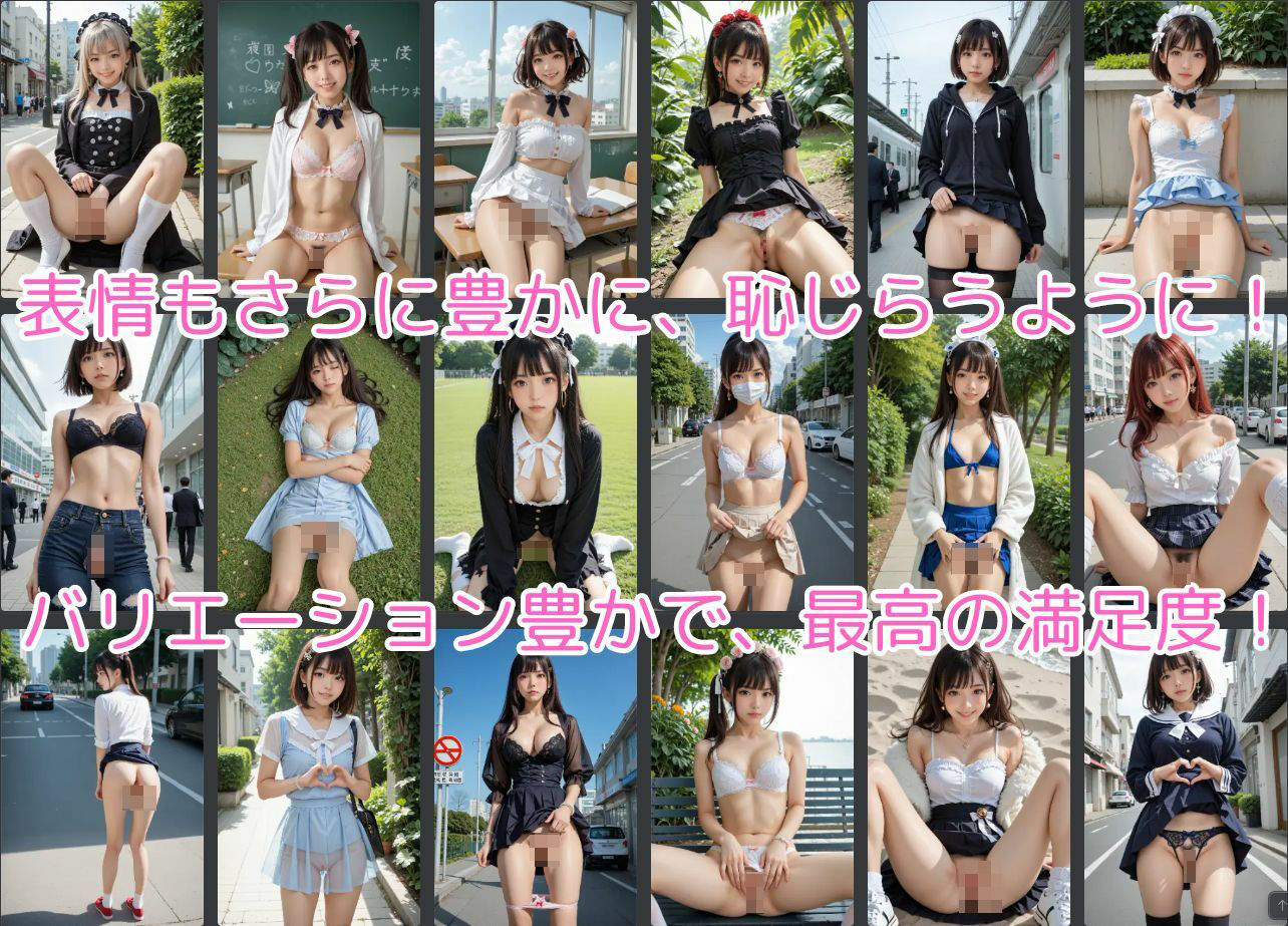 サンプル画像2:おまんこチャレンジ露出写真集(マジカルパレット) [d_444864]