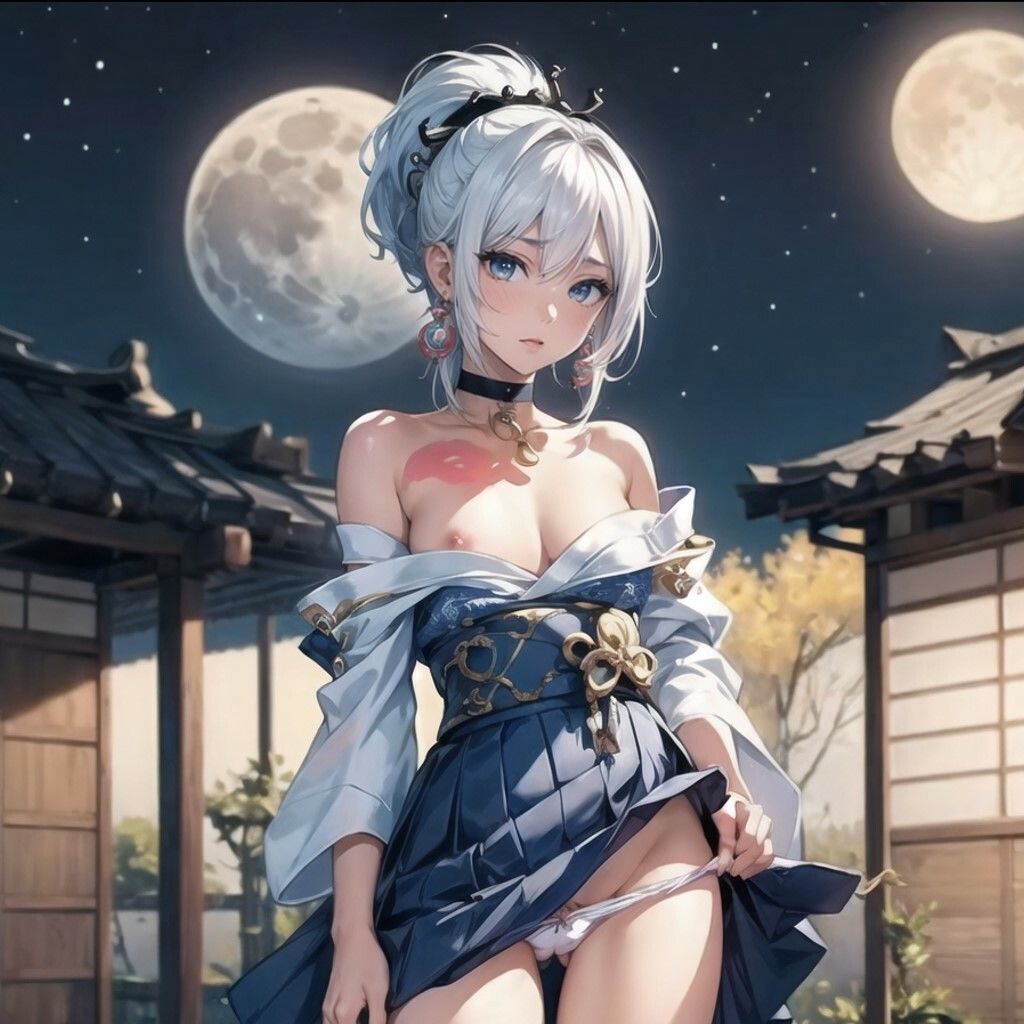 サンプル画像1:流星の花魁(AI美女図鑑) [d_444876]