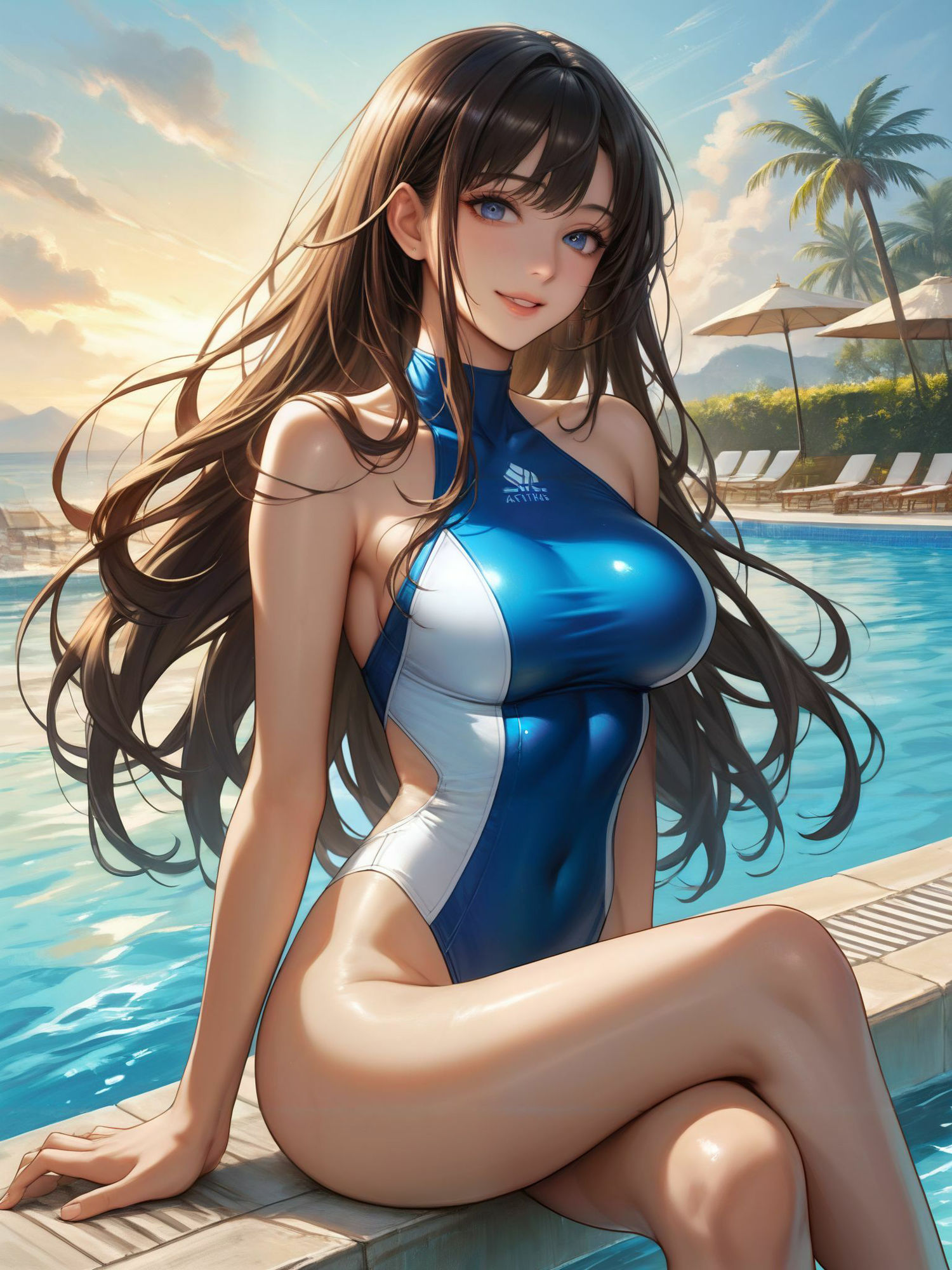 サンプル画像2:愛・依美 十一 競泳水着撮影(愛・依美) [d_444881]