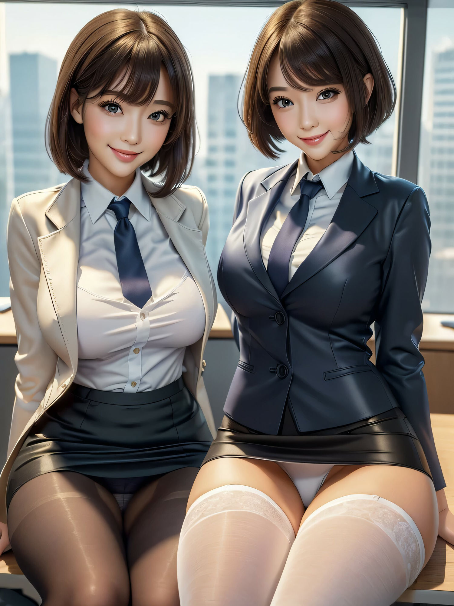 サンプル画像3:AI美女とAIイラストパンチラ写真集（おまけイラスト）合計80枚(AI美女NANTANO) [d_444884]