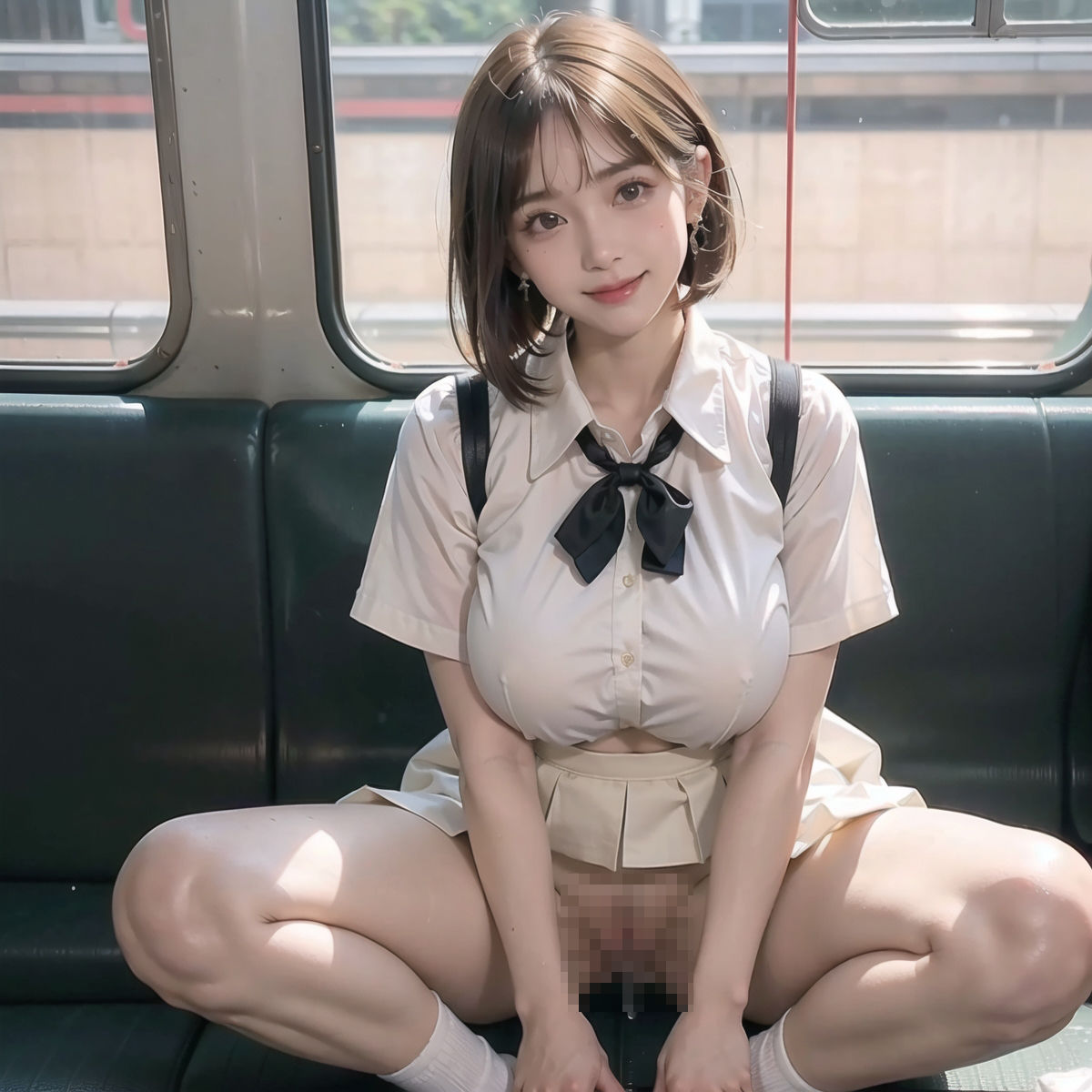 サンプル画像6:【vol.1】痴●願望ありの生徒が乗る噂の列車に乗ってみた(ゆるんぷん) [d_444906]