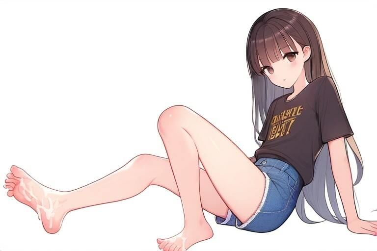 サンプル画像2:外でボーっとしてた女の子に支援して足コキ〜一人旅で訪れた田舎町にて〜(晴耕雨読) [d_444935]