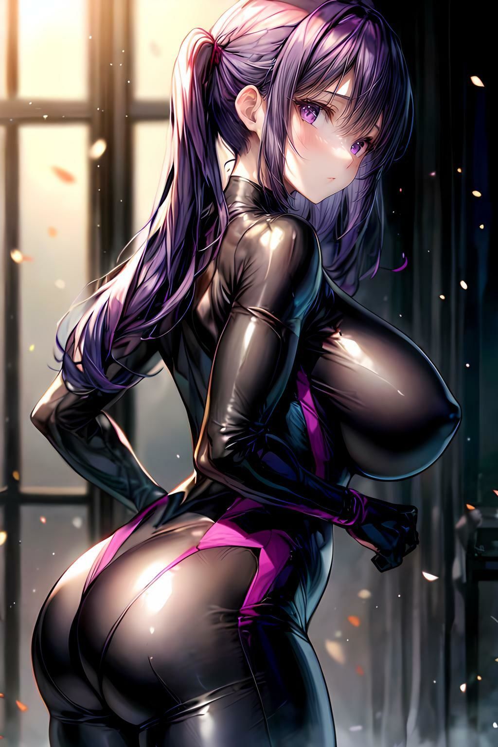 サンプル画像4:ボディスーツイラスト集(タマナシノオオカミ) [d_445008]