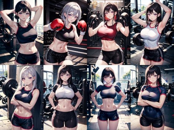 サンプル画像1:美巨乳会員とパーソナル？トレーニング イラスト集R18 287枚＋非エロ37枚(AiNA愛菜) [d_445010]