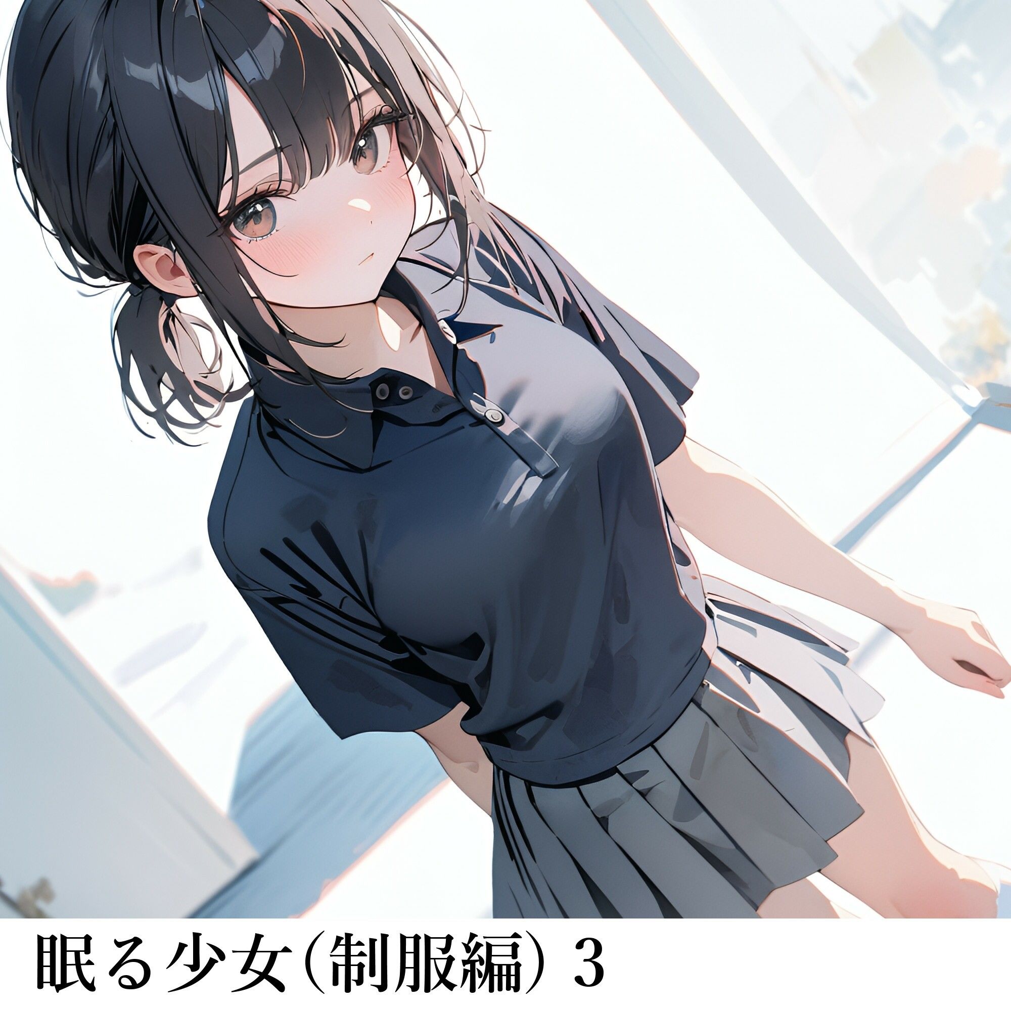 サンプル画像2:眠る少女（制服編）3(電脳戯画) [d_445044]