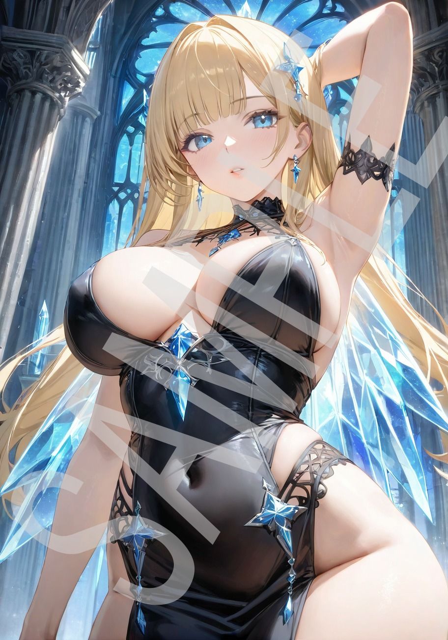 サンプル画像6:ダークファンタジー系 AI美女イラスト集 100枚(アラレ) [d_445048]